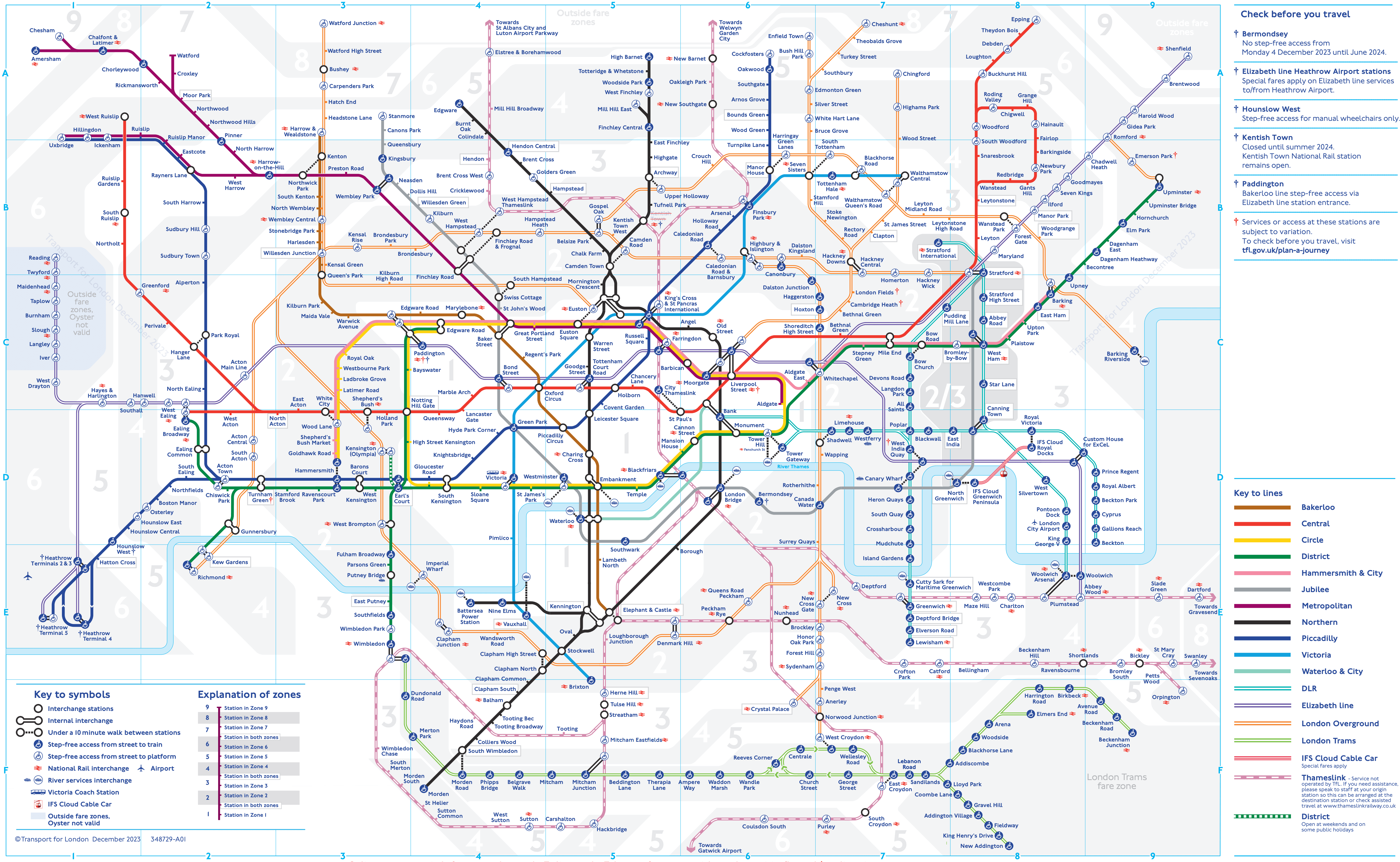Mapa Subterraneo De Londres 2024